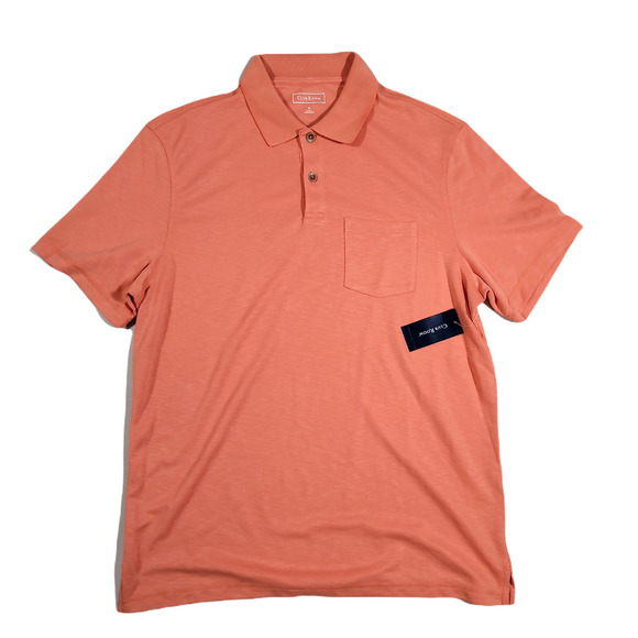 Club Room Island Polo Shirt Mens Medium Mango Tango‎ Orange - Picture 1 of 4